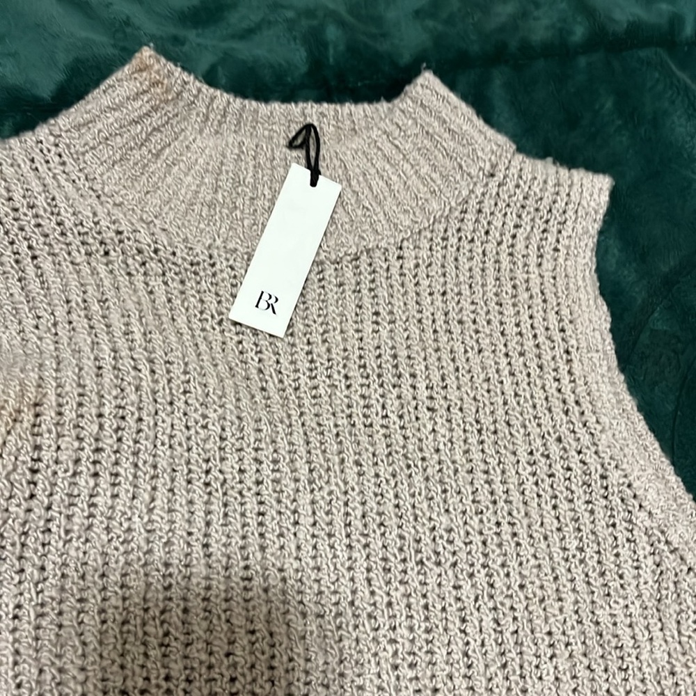 BANANA REPUBLIC MERINO-BLEND MOCK-NECK MIDI SWEATER DRESS - Picture 8 of 8